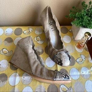 AGL snakeskin ballet wedges size 37